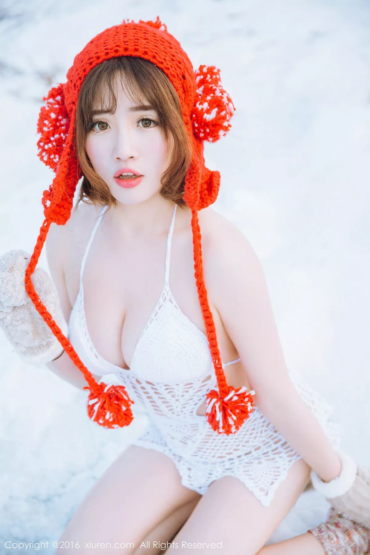 秀人集.com_[XiuRen秀人网]No.484_嫩模徐cake雪地里白色缕空毛衣美丽冻人秀豪乳写真35P